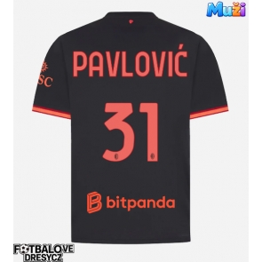 AC Milan Strahinja Pavlovic #31 Alternativní Dres 2026-27 Krátký Rukáv